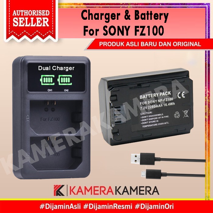 Charger & Baterai / Batre NP-FZ100 for SONY ALPHA A7 MARK III , A7R MARK III