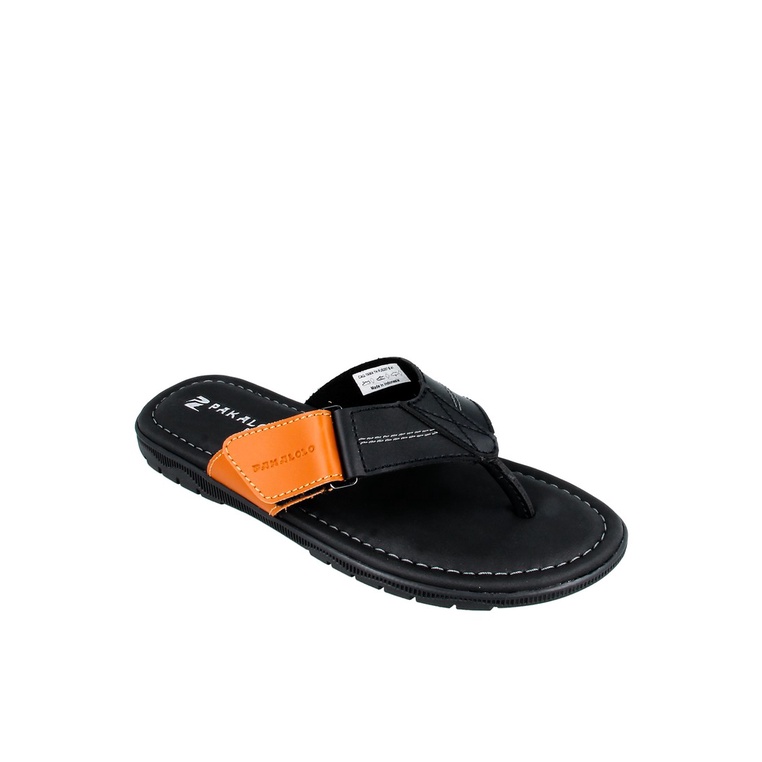 SANDAL JEPIT PAKALOLO PRIA ORIGINAL CASUAL KULIT ASLI HITAM PB31