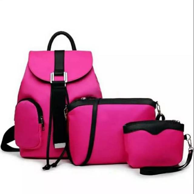 Tas Ransel Wanita Set 3in1 Xakudua Micro