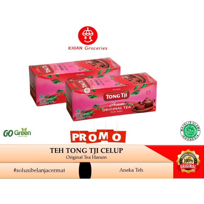 

Teh Tong Tji Celup Harum Teh Asli Original Tea 50 gr 25 Bags Non Amplo