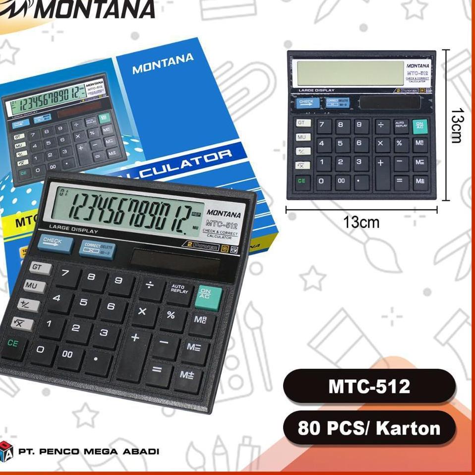 

㊔Z Kalkulator calculator MTC512 12 digit harga distributor NEW PRODUCT 2390 ✤