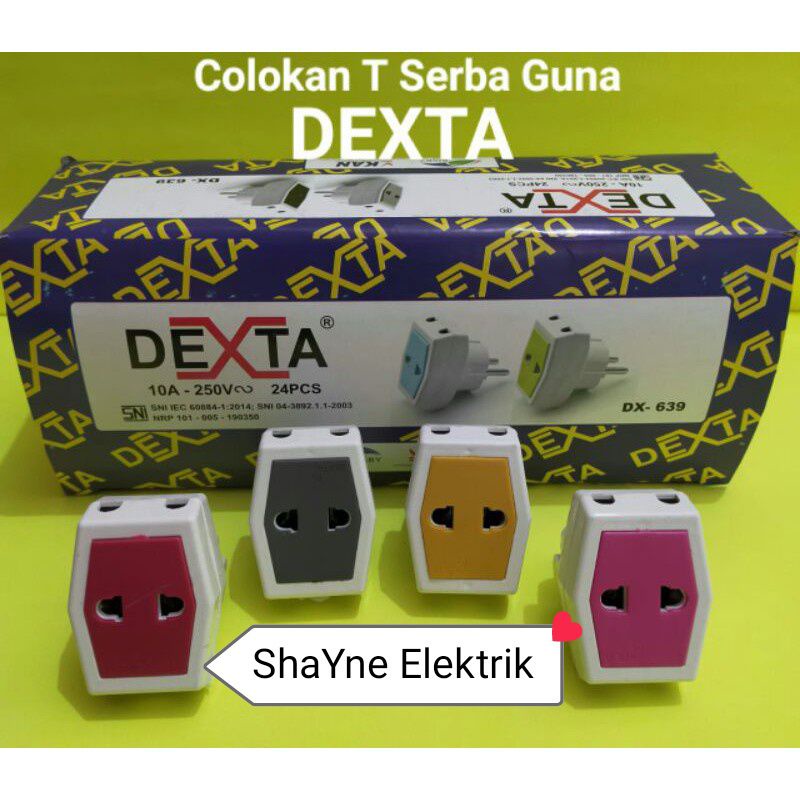 Steker T Multi Dexta / Colokan T Mini Murah