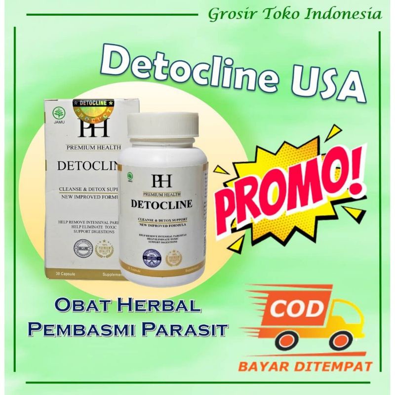 PROMO Obat Parasit Detocline Asli Impor USA Obat Detocline Obat Bau Mulut Bau BPOM Jaminan Ori