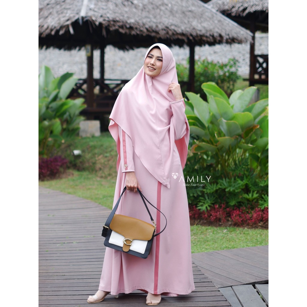 BAJU GAMIS ORIGINAL AMILY HIJAB QEZA DRESS (Dress Only)