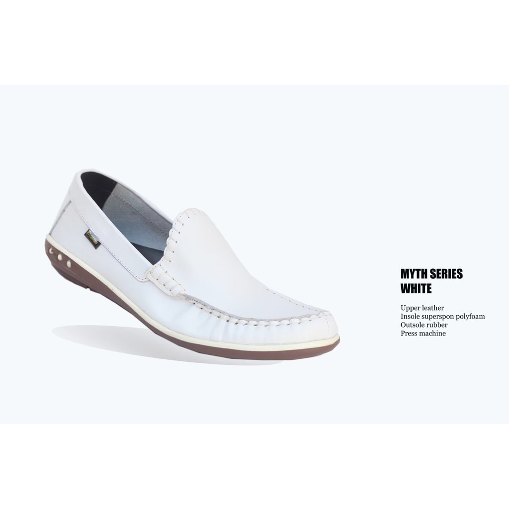 Sepatu Casual Slip On Pria Klit Asli Termurah - Cevany Myth Original handmade Santai kerja