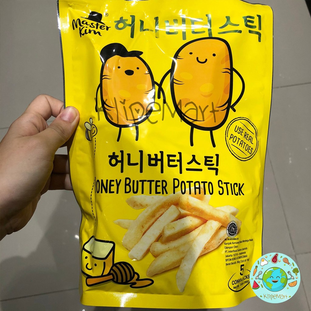 

Master Kim potato stick hot spicy, salted, honey butter