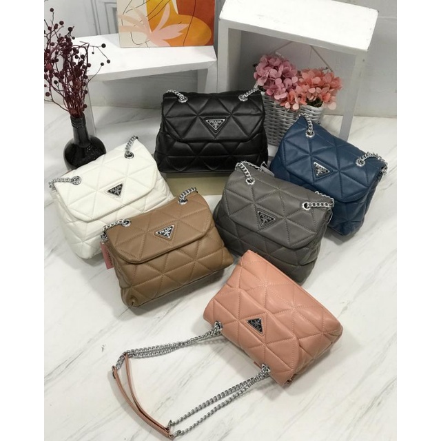 Tas Shoulderbag Wanita Tas Bahu Import Prada Spectrum Tas Shoulder bag Import Murah Tas Slempang Prd