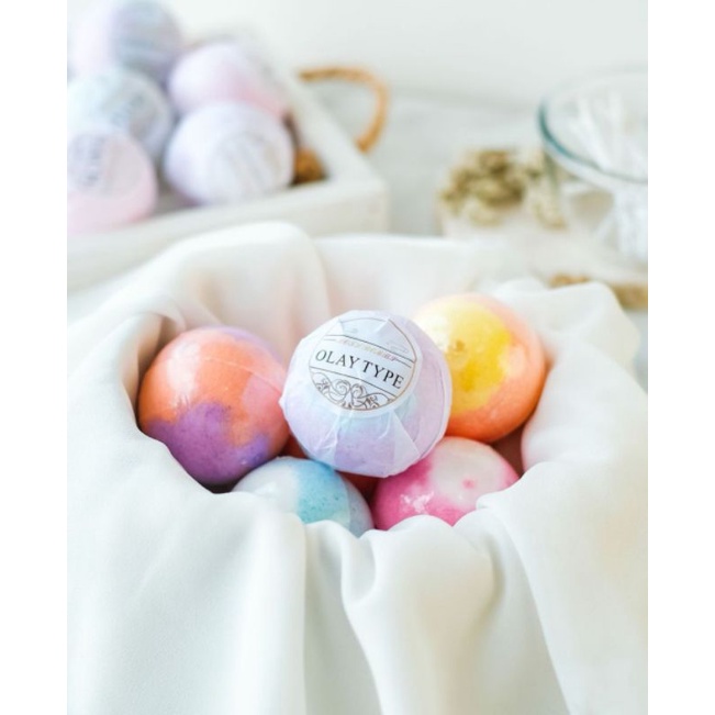 Spa Bath Bomb Salt Sabun bubble Mandi Busa Bath Bubble Nyaman Bathtube Essential Oil Aromatherapy sa ORiI