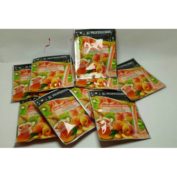 SACHET MASKER RAMBUT XL PROFESSIONNEL PEACH &amp; KIWI 25gr