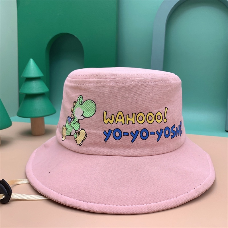 Topi Nelayan Tabir Surya Model Atas Kosong Motif Kartun Untuk Anak Laki-Laki Dan Perempuan