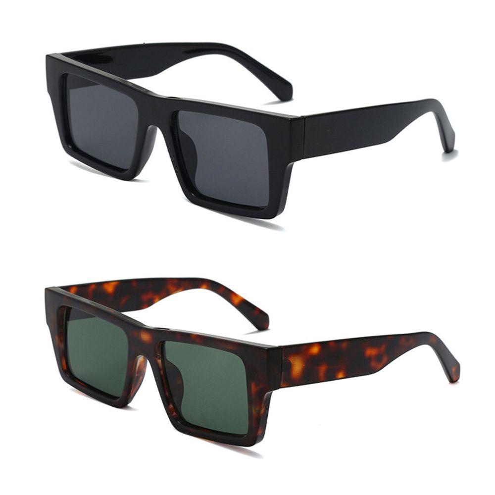 Kacamata Hitam Kotak Nanas UV40 Y2K Street Shooting Shades