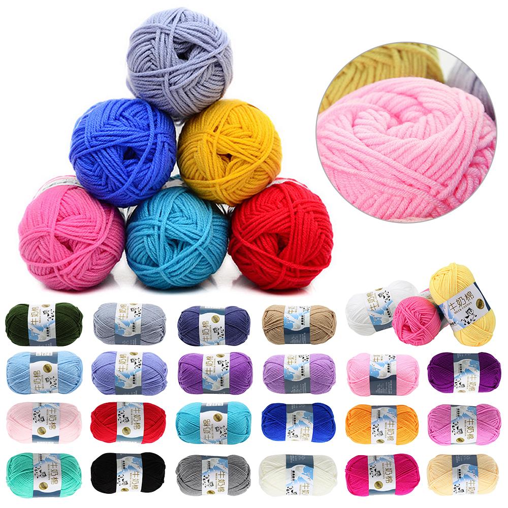 HOT SALE Benang  Wol 50gr Knitting Rajut  Katun  Susu  milk 