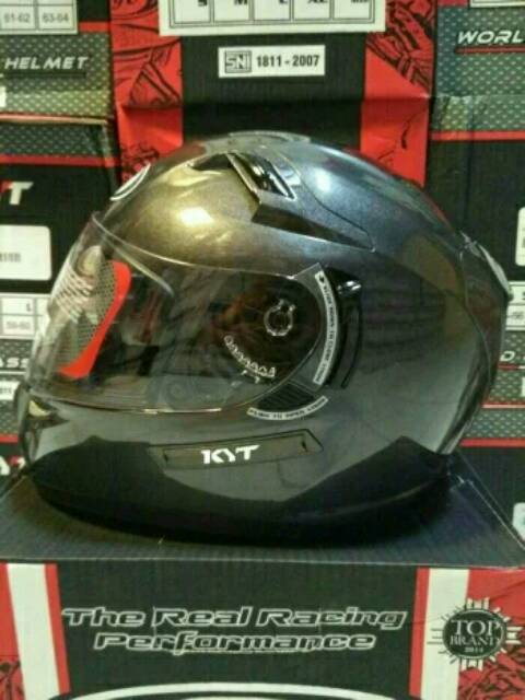 [COD] KYT K2 RIDER K2R SOLID Double VISOR HITAM DOFF / GLOSSY ORIGINAL KYT