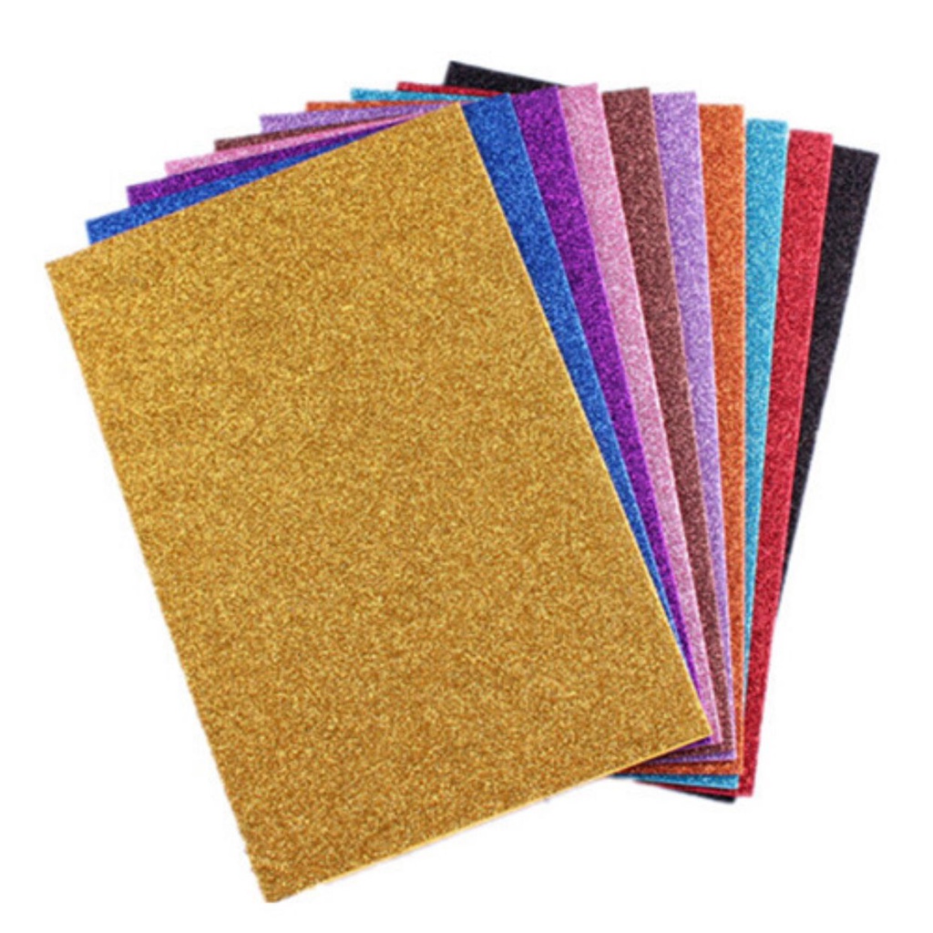 Stiker Glitter Foam 19x9x5cm Stiker untuk Wallfoam