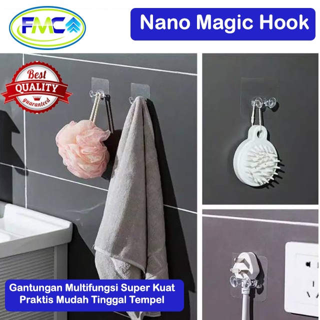 Gantungan Kunci Motor Mobil Masker Baju Gantungan Tempel Stiker Dinding Hook Aksesoris Rumah Nano