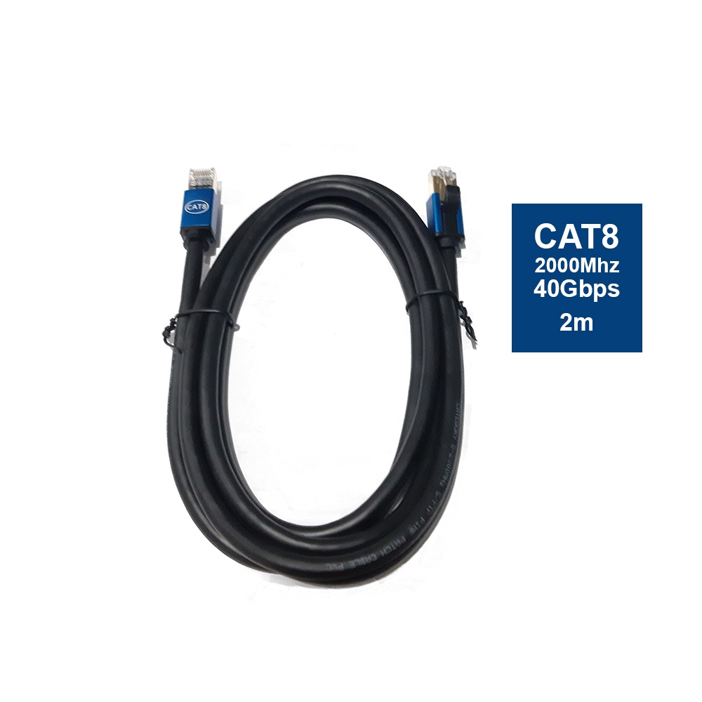 Kabel LAN Cat8 Round Patch Cord Ethernet UTP Cable 2 Meter