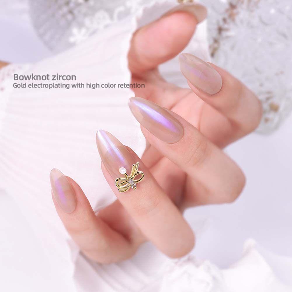 AUGUSTINA Agustin 3D Dekorasi Kuku Mewah Manicure Nail Drills Zirkon Kristal Nail Charms