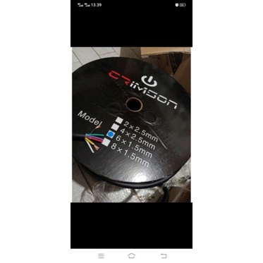 Terangshop17 Kabel Audio Spiker 6X1,5 Crimson / Kabel Spiker 6X1,5 Kabel Serabut