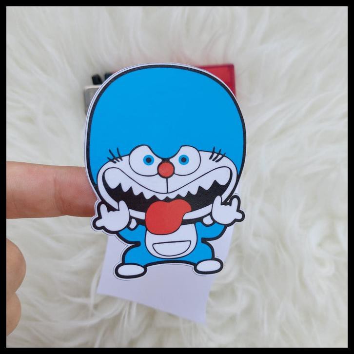 STIKER VINYL SCARY DORAEMON KARAKTER MOTOR LAPTOP CASE HP SEPEDA FRAME