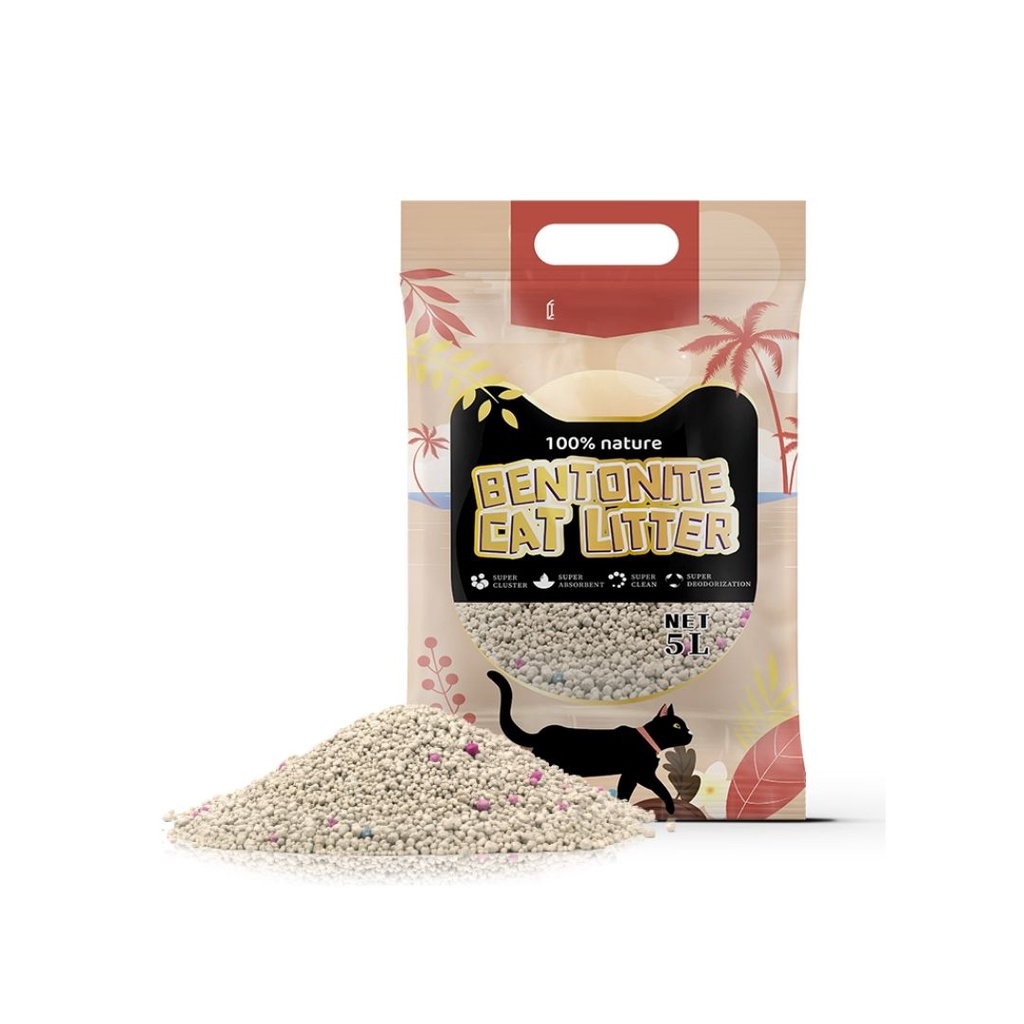 PH.Medan PASIR LONKEEN Bentonite Cat Litter 5L - LAVENDER