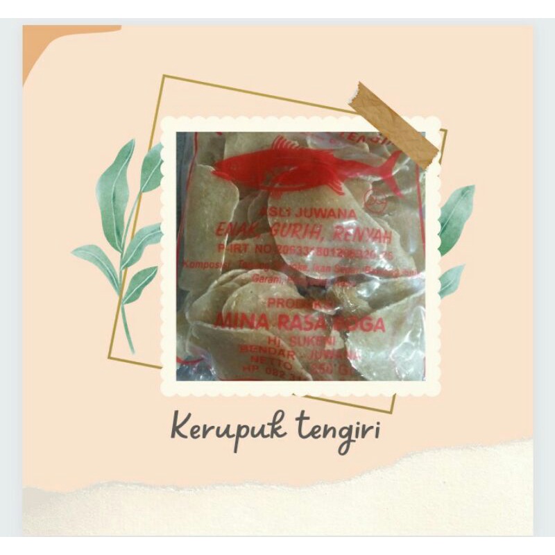 

Kerupuk Tengiri / kerupuk tenggiri mentah asli Juwana 250gram