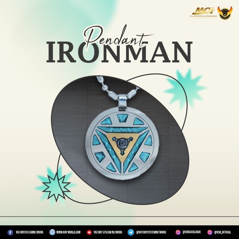 kalung original Iron man MCI