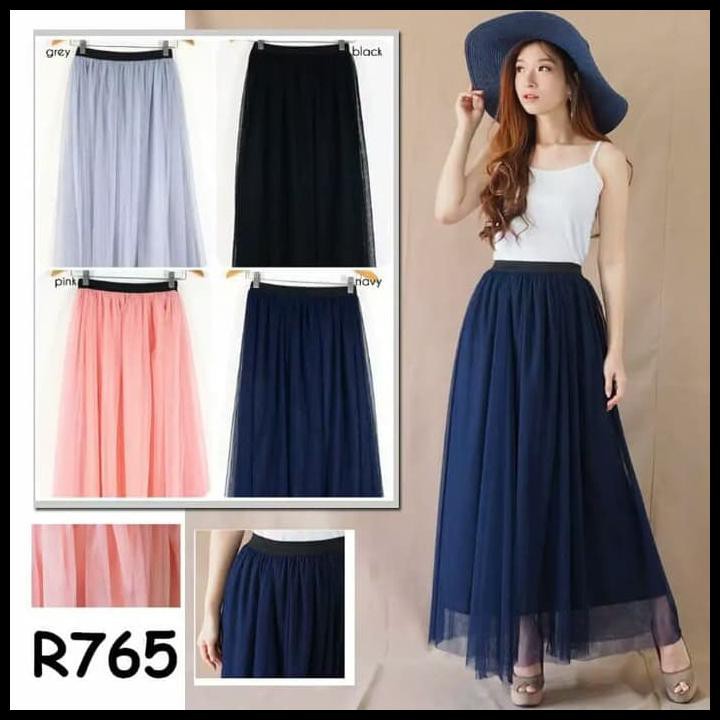 TERBATAS Rok Tutu Panjang/Long Tutu Skirt/Rok Panjang Wanita/Tutu Skirt Dewasa - Hitam BIG SALE