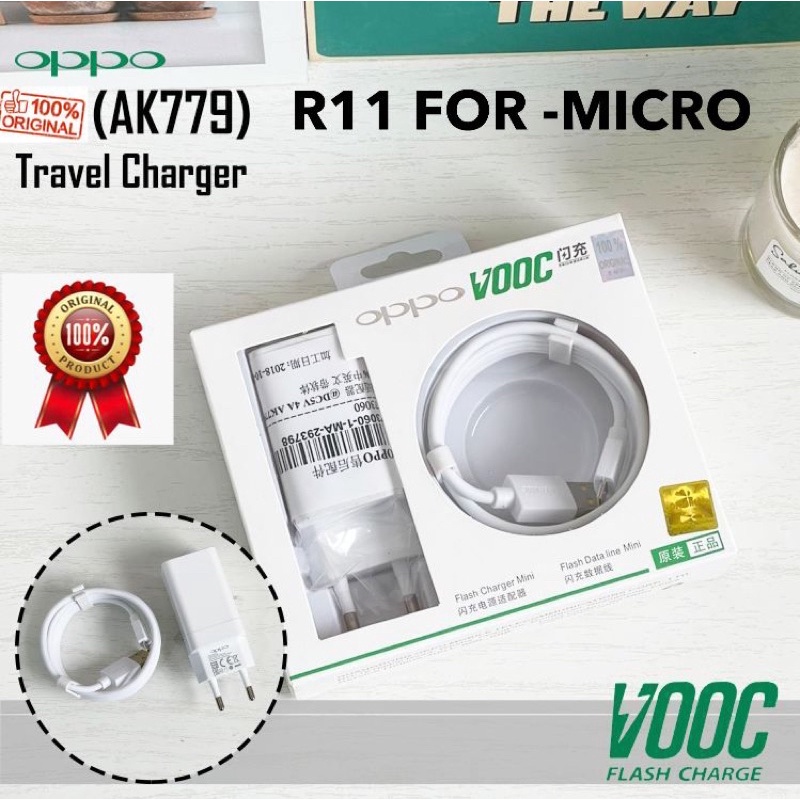 GROSIR TRAVEL CHARGER OPPO VOOC AK779 R11 FOR MICRO