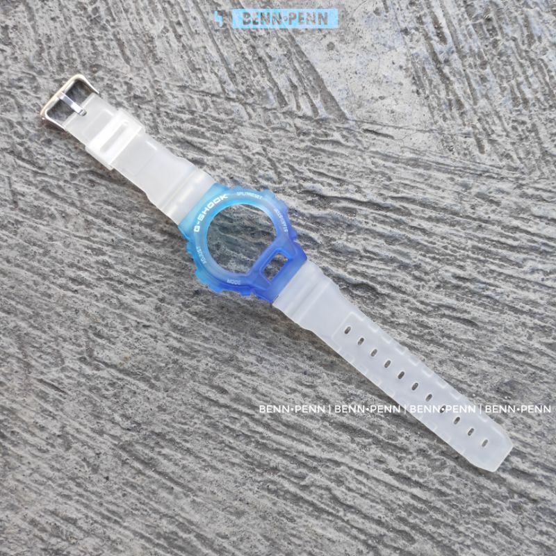 STRAP BEZEL JAM TANGAN CASIO G SHOCK DW 6900 BLUE WHITE