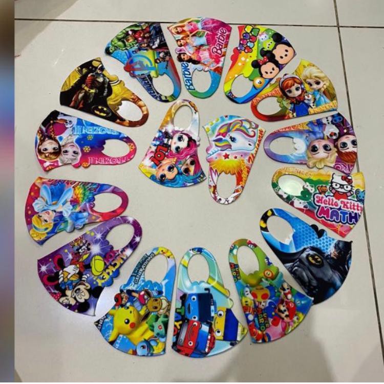 MASKER SCUBA ANAK ANAK GAMBAR KARTUN BUAT COW DAN CEW / JUAL PERLUSIN PENGIRIMAN RANDOM