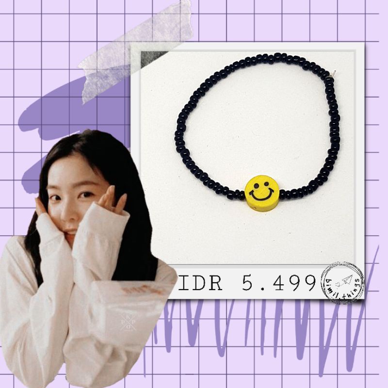 SMILE Bracelet | CUSTOM Gelang KPOP | Idol Bracelet | Gelang SMILE | Gelang Manik Manik