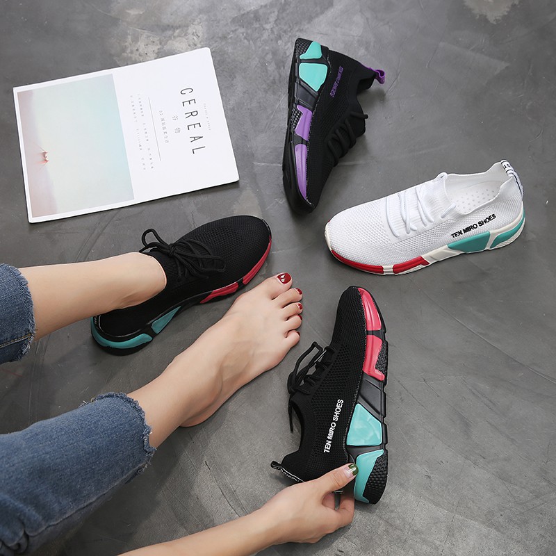 Sepatu Wanita Sneakers Kasual Fila Style Breathable 