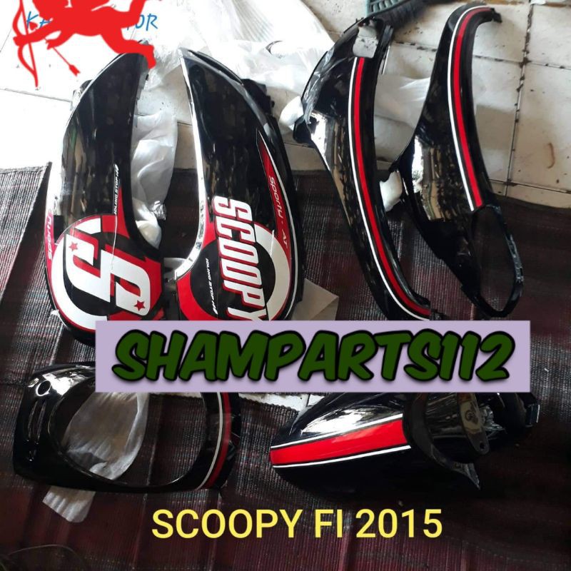 Fullset Cover Body Bodi Honda Scoopy Fi Fullset Body Alus Kasar Scoopy Fi 2013 2014 2015 Shopee Indonesia