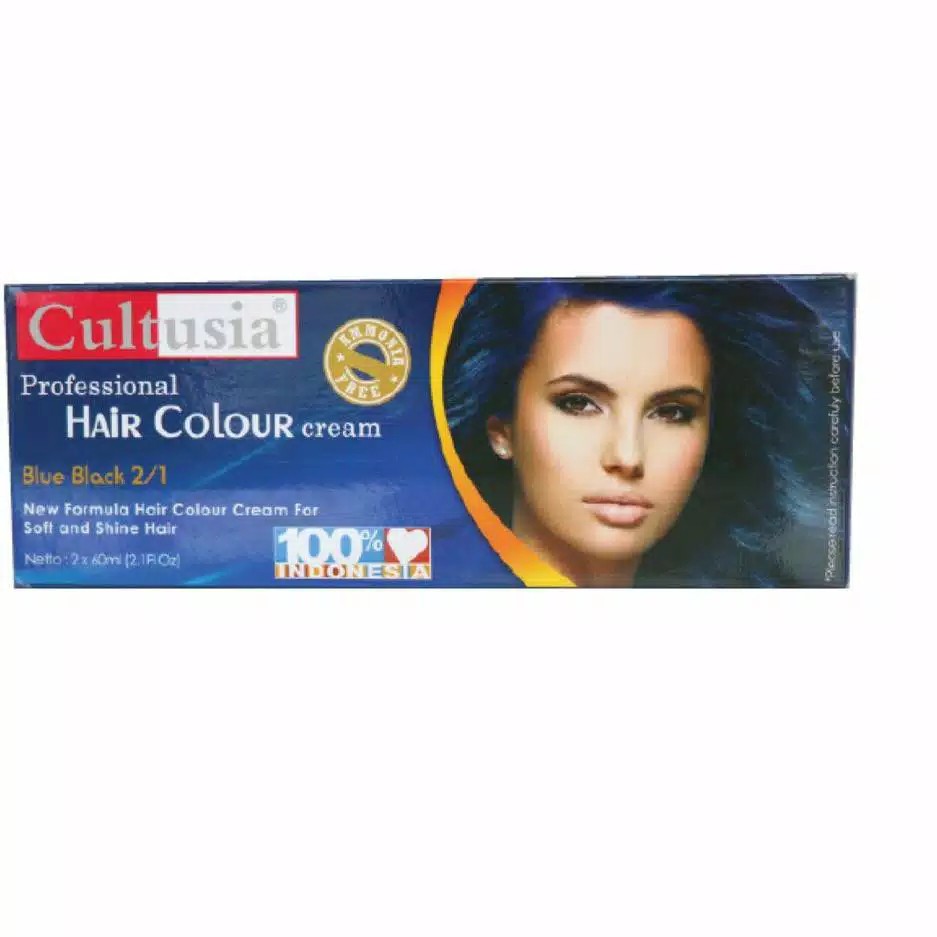 Cultusia Hair Color Blue Black 2/1 60 ML+CONDISIONER