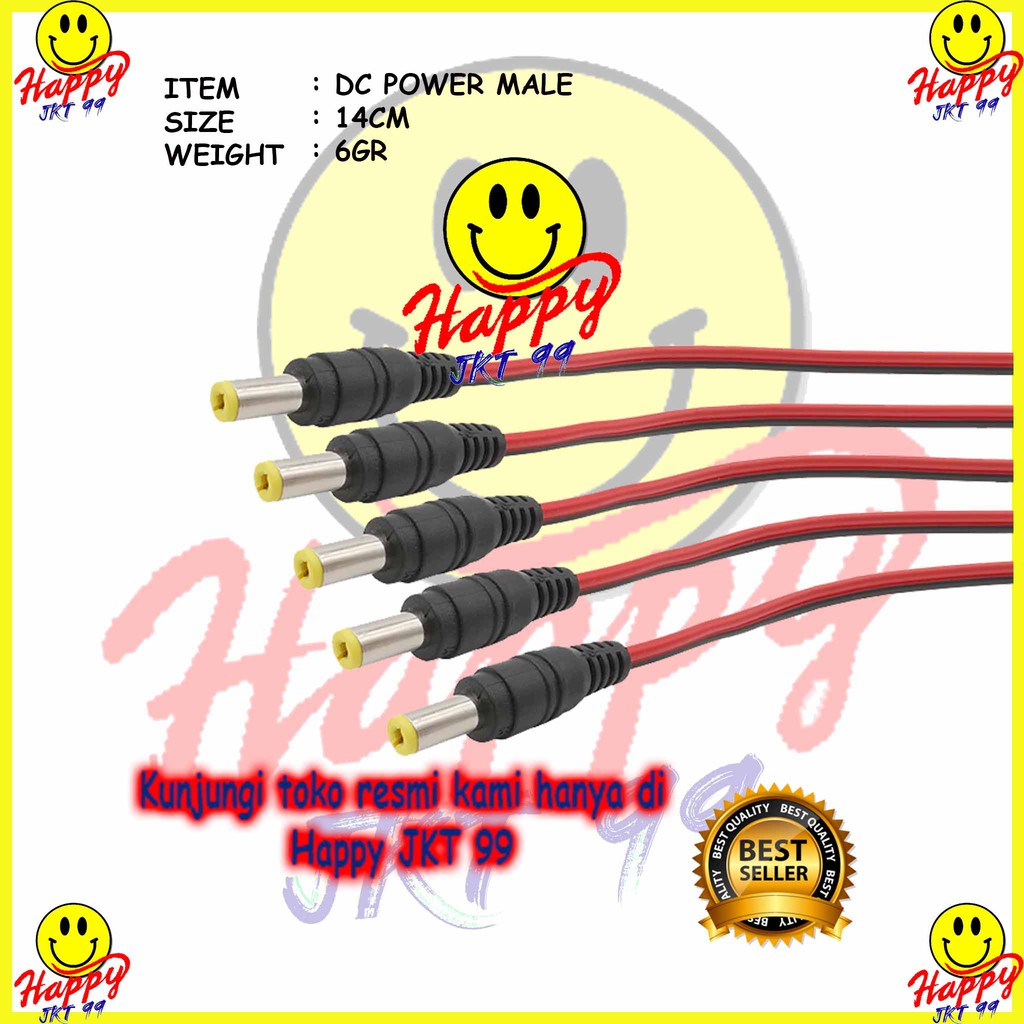 [ HAPPY JKT 99 ] DC POWER KABEL MALE ORIGINAL