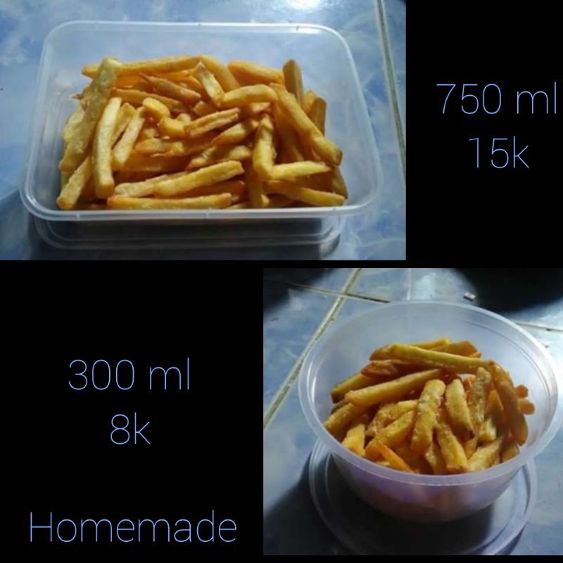 

( SIAP MAKAN ) KENTANG GORENG French fries HOMEMADE Banyak Rasa