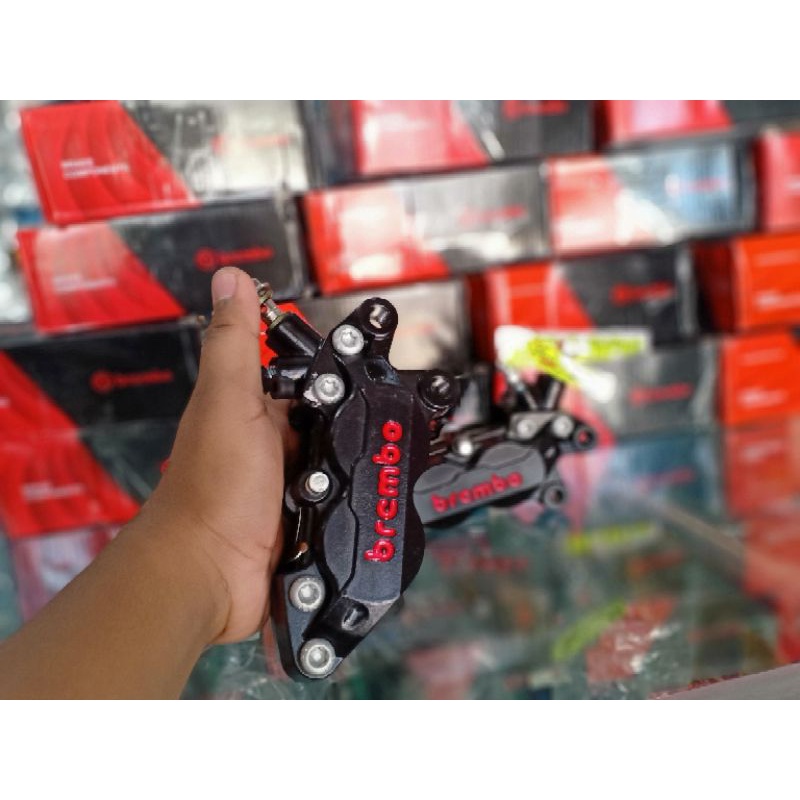 kaliper Brembo 4p big black Thailand kaliper brembo 4 piston black Thailand like ori