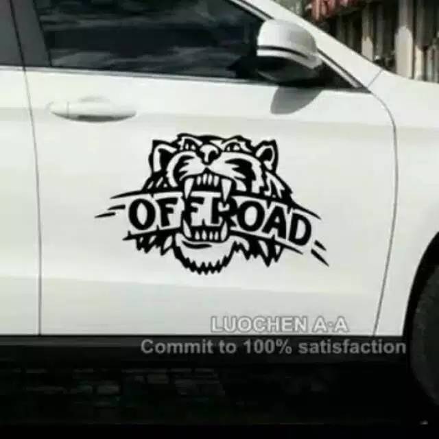 STICKER MOBIL TIGER OFF ROAD STIKER MOBIL LION OFF ROAD STICKER KEREN CUTTING STICKER