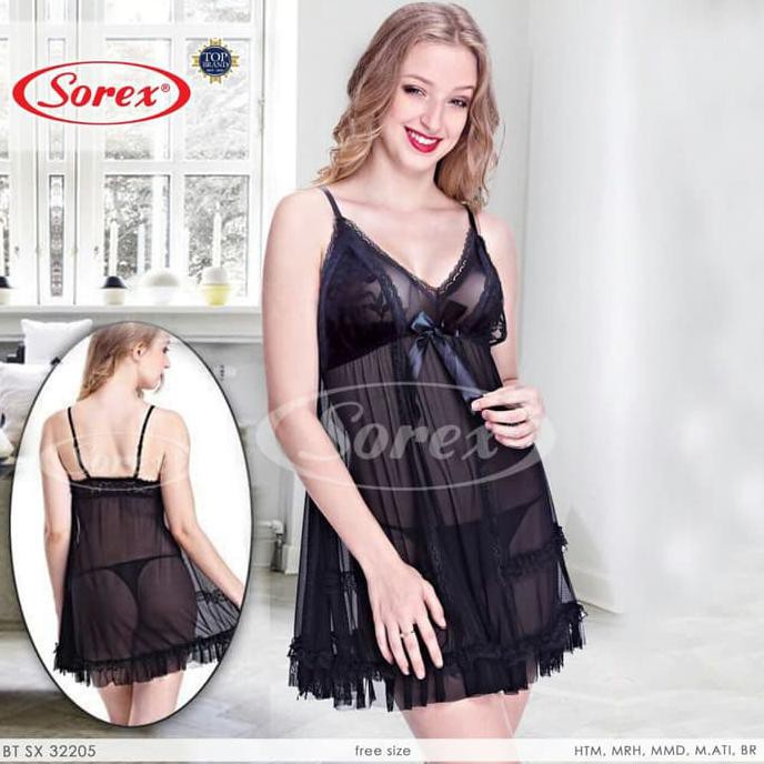 Tterlaris Top Baju Tidur Sexy - Lingerie Sorex Transparan Art.32205