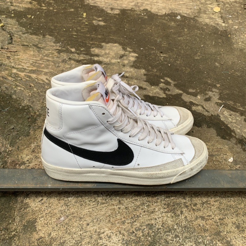 Nike blazzer mid black/white second