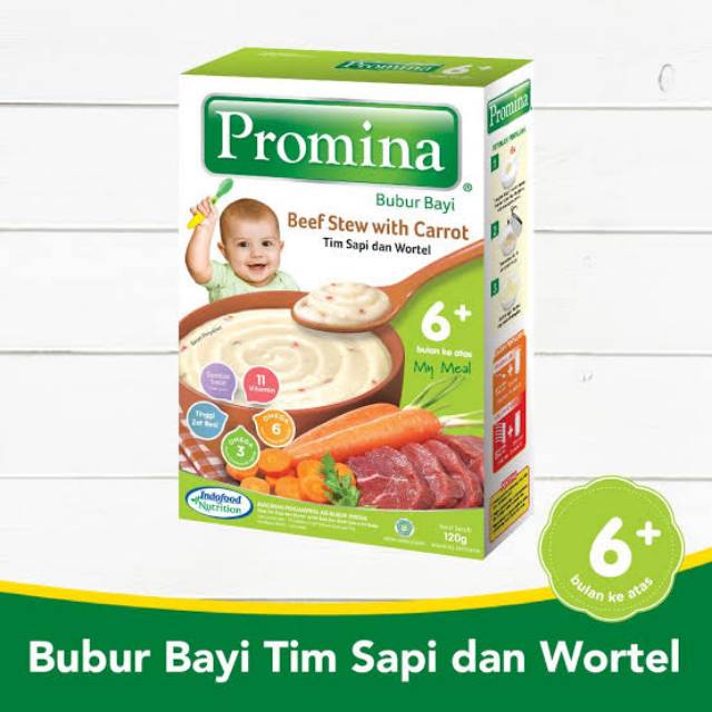 Promina bubur BC Steamed chicken mushroom dan pir jeruk pepaya 120gr box