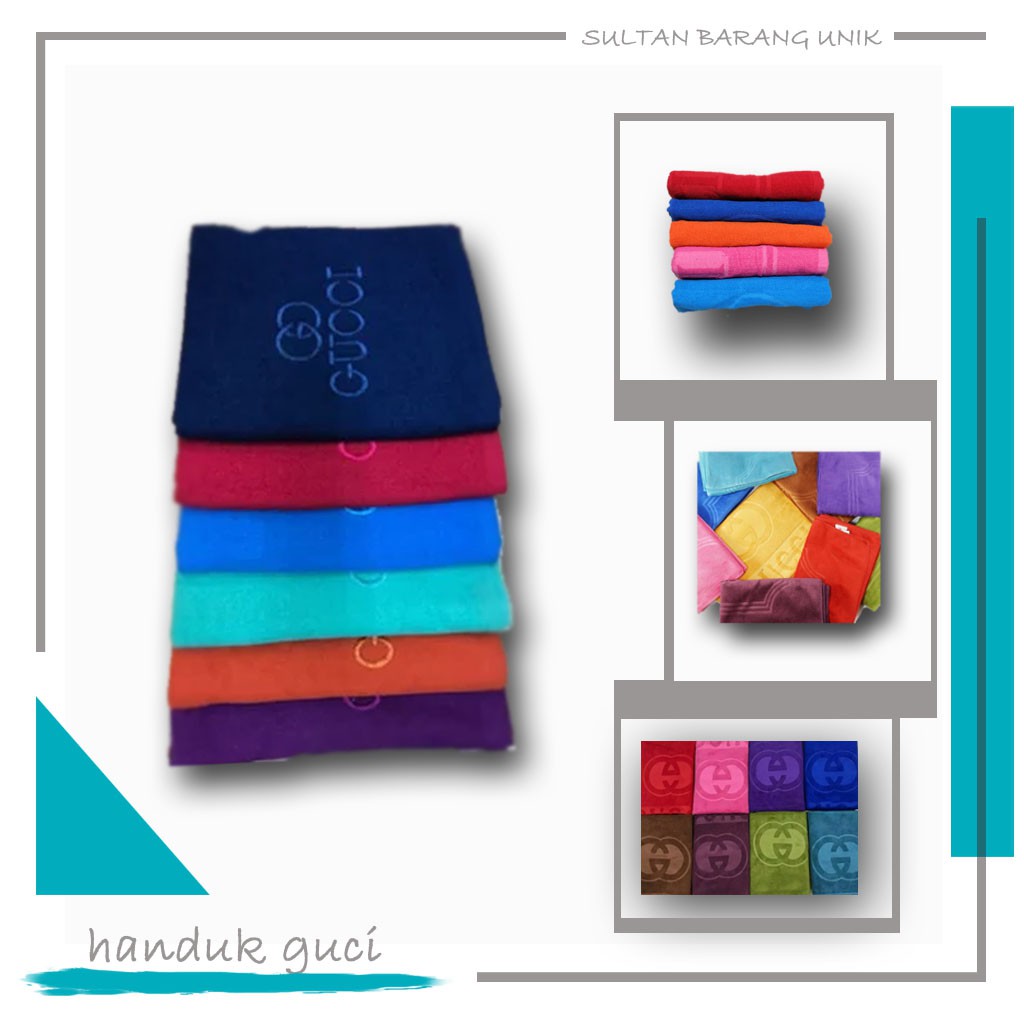HANDUK MANDI DEWASA GUCCI MURAH ORIGINAL HALUS DAN TEBAL