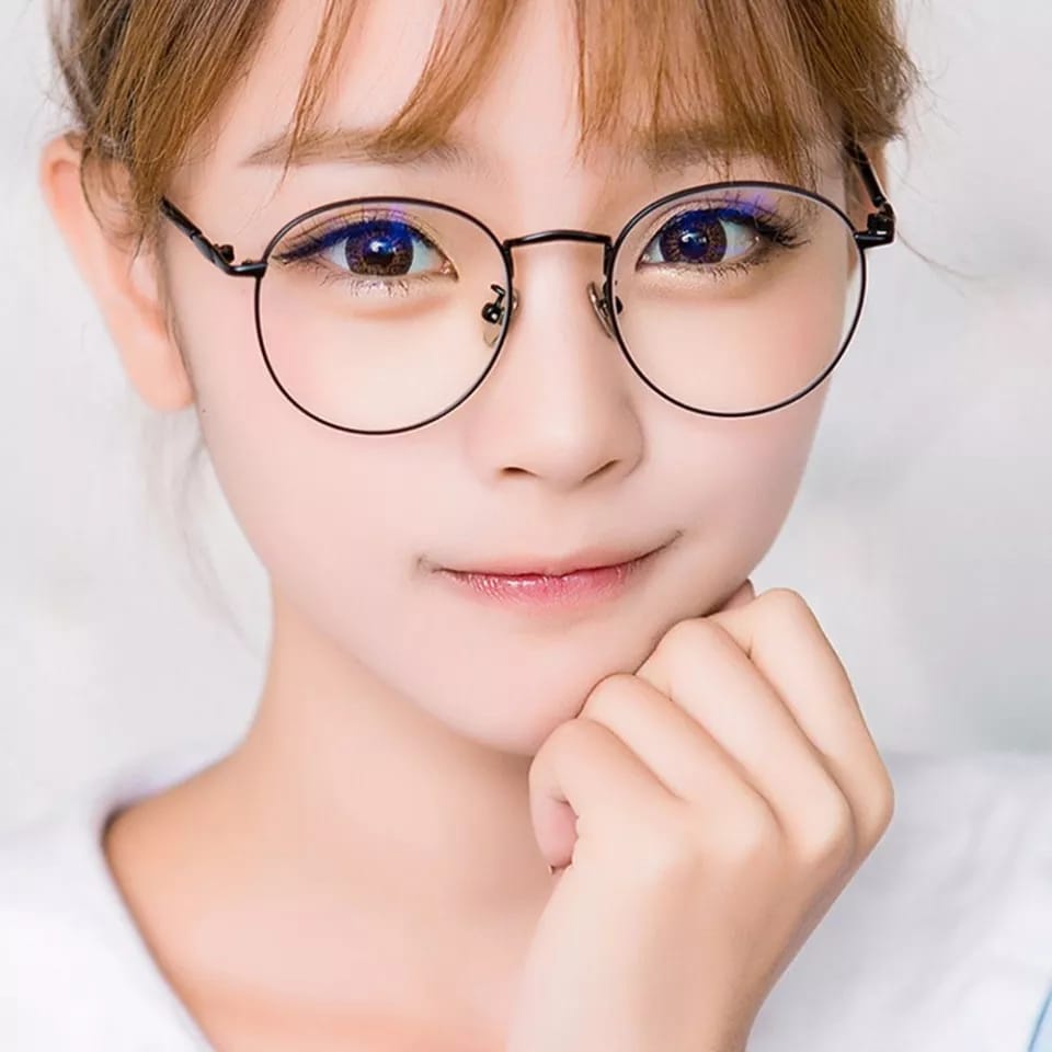 (COD) Kacamata Antiradiasi Metal Eyewear Fashion Korea Pria / Wanita MALL SHOPPING