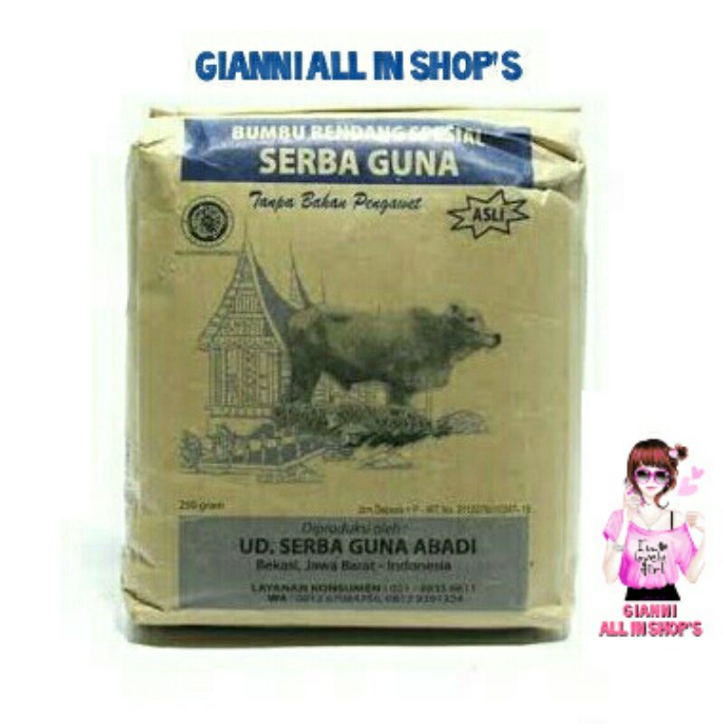 

BUMBU RENDANG SERBA GUNA SERBAGUNA 250Gr 250 Gr