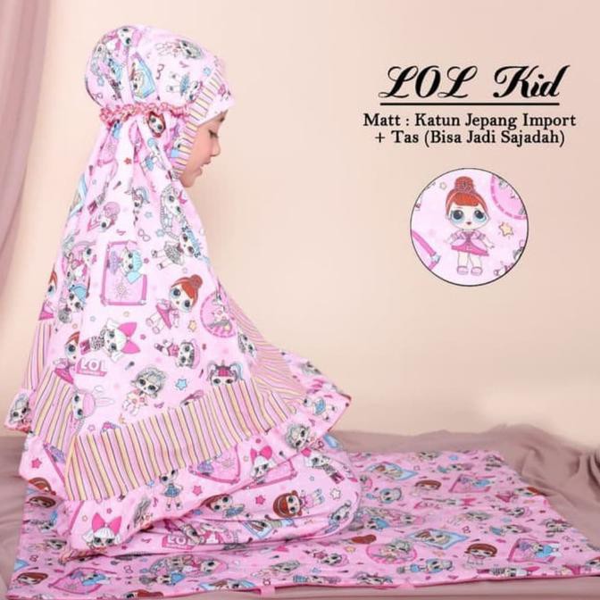 Mukena Anak Karakter Lol Pink