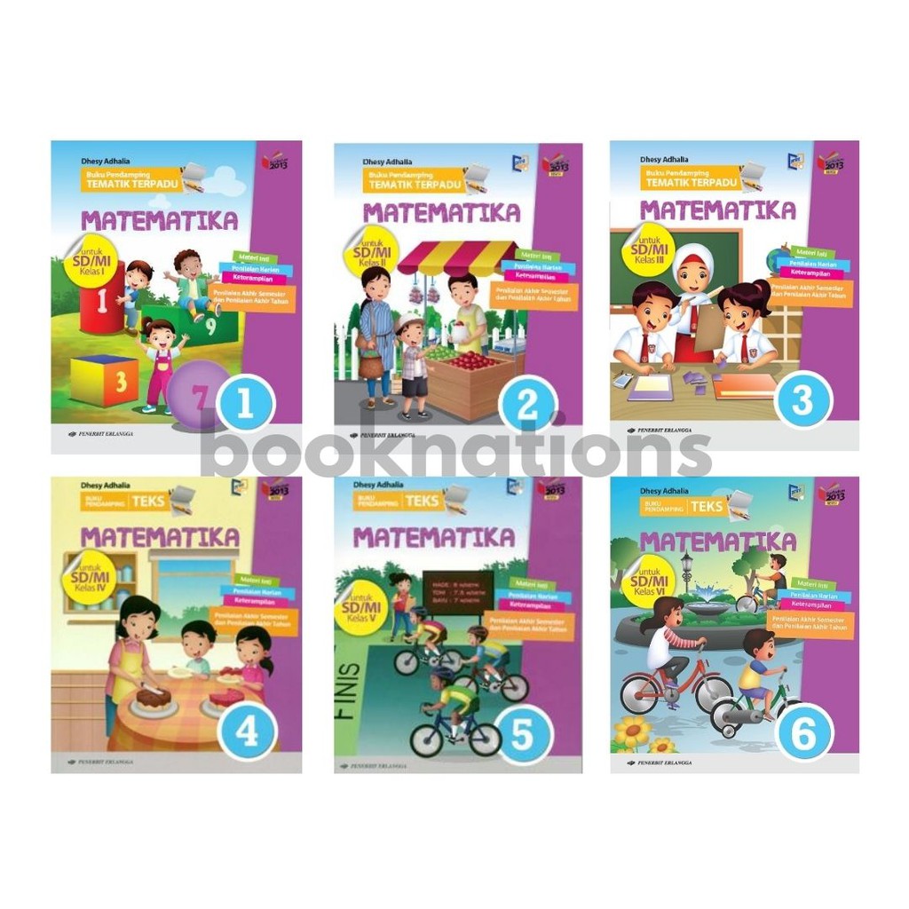 Jual Buku Matematika Sd Kelas 1 2 3 4 5 6 Erlangga K13n Buping Indonesia Shopee Indonesia