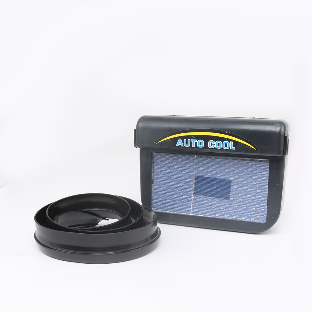 [huite]Auto Fan Cooler Solar Powered Car Window Windshield Auto Air Vent Cooling Fan Cooler for 2545655 Motor