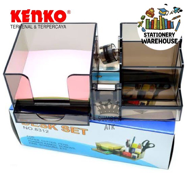 

DESK SET ORGANIZER KENKO K-8312 Tempat Organize Alat tulis Meja