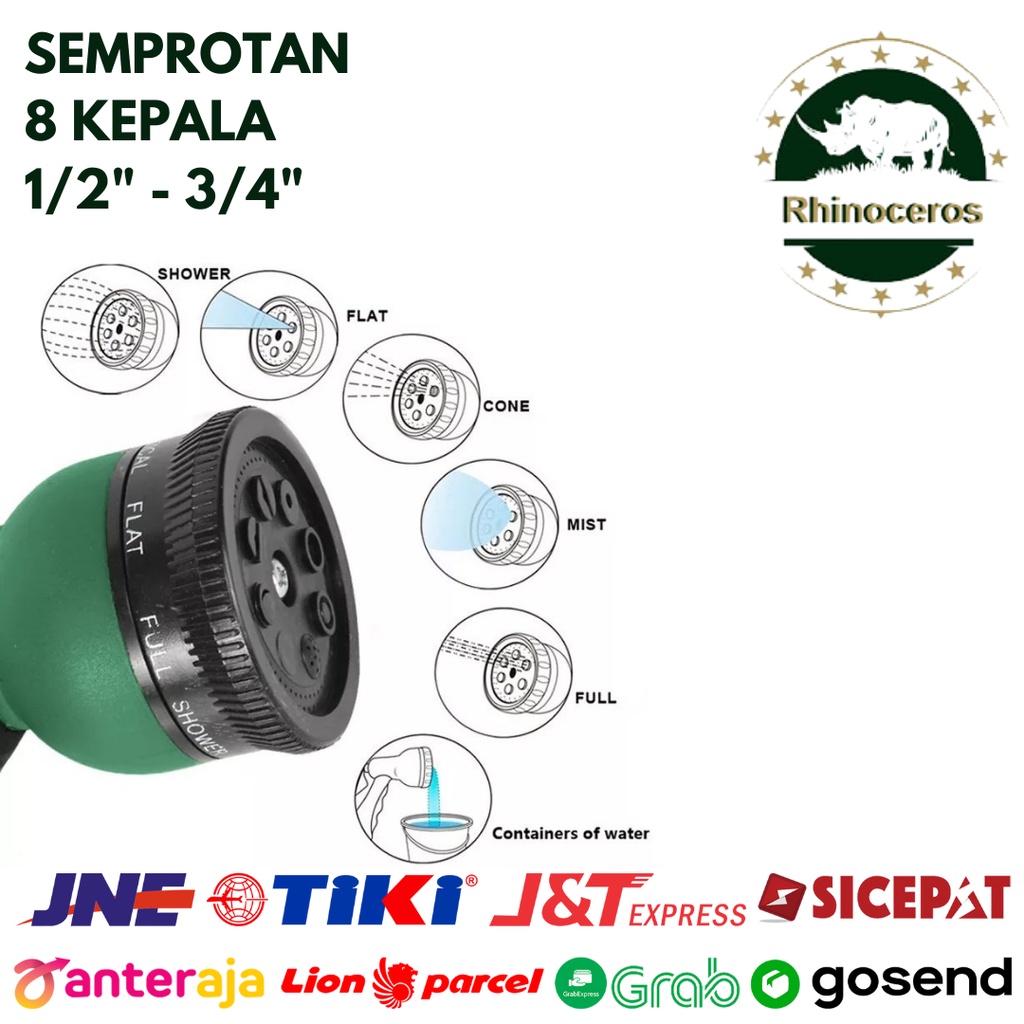 Semprotan Air Cuci Mobil Semprotan Taman Kepala 8 Variasi Semprotan