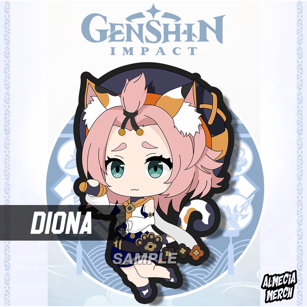 Gantungan Kunci Diona Genshin Impact / Keychain Diona Genshin Impact / Diona